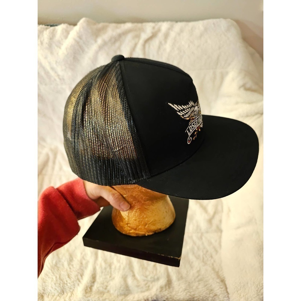 Loser Machine Embroidered logo Hat. Adjustable. Artsy. Mesh. Tattoo artist. Cool - Picture 5 of 7